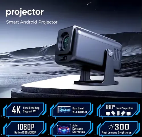 HY500 MAX PROYECTOR SMART ANDROID 13 ALTA GAMA
