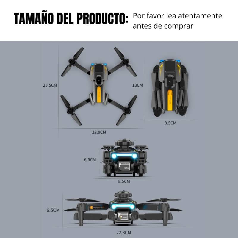 Drone XT2 4K HD Cámaras Duales Evitación de Obstáculos