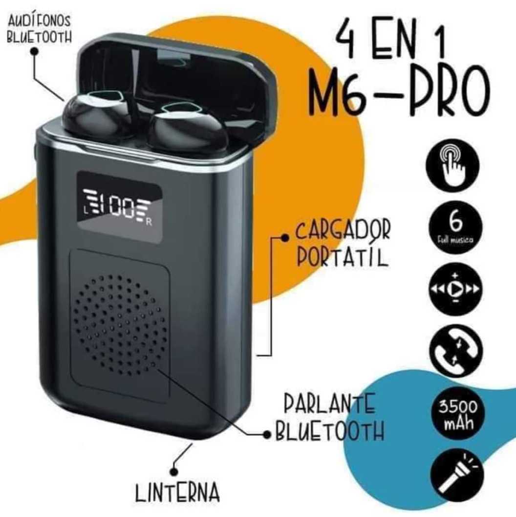 Audifonos Premium M6 4 en 1